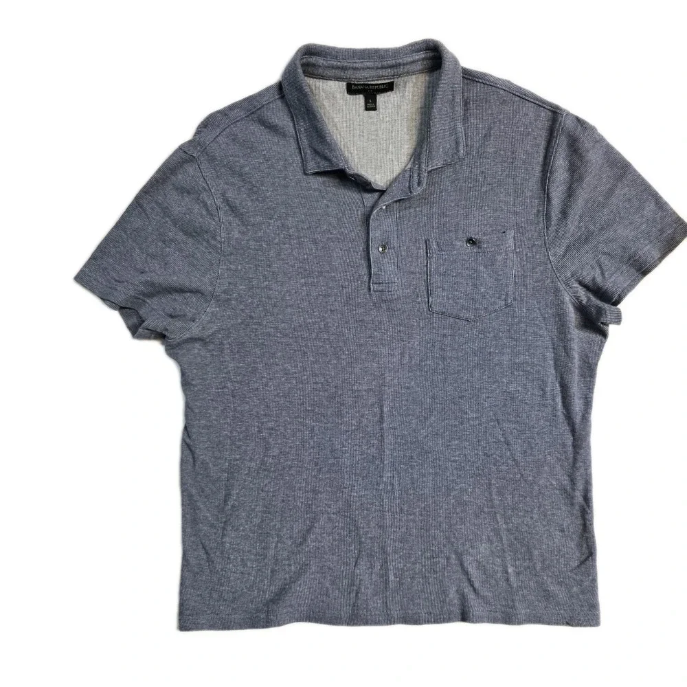 Banana Republic Men's Polo Shirt Large Blue